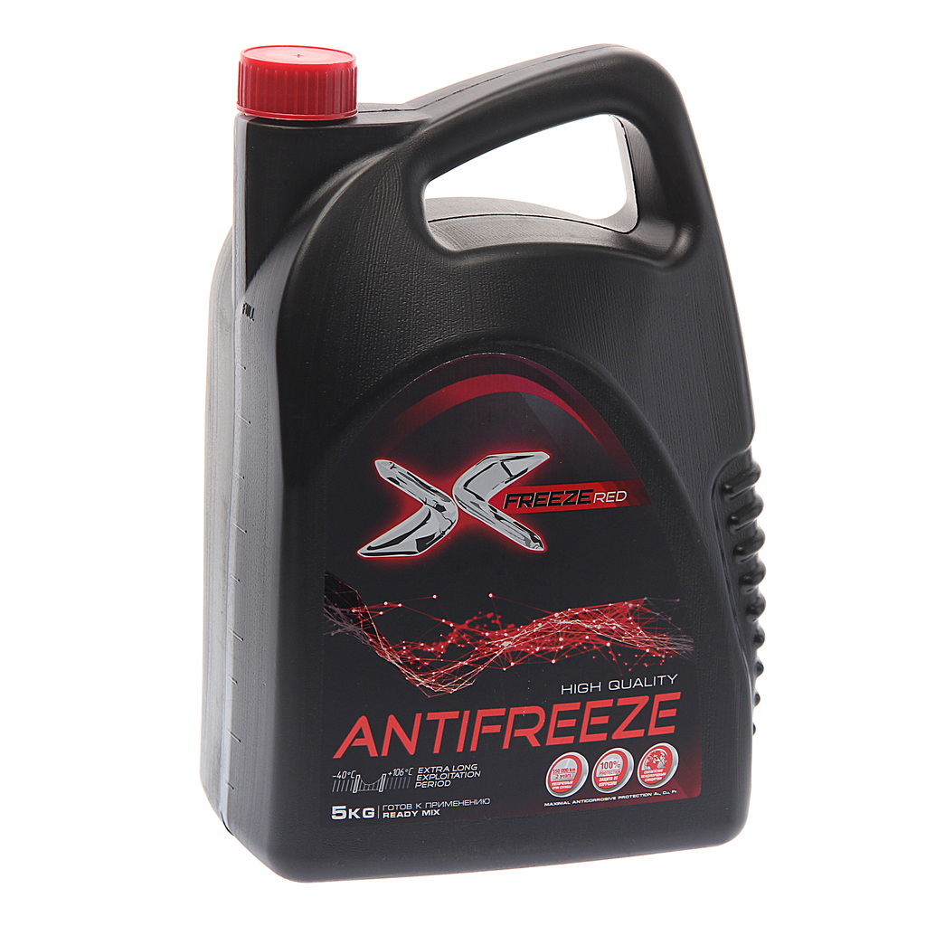 Антифриз X-Freeze RED -40 G12+ красный 5кг Тосол-Синтез