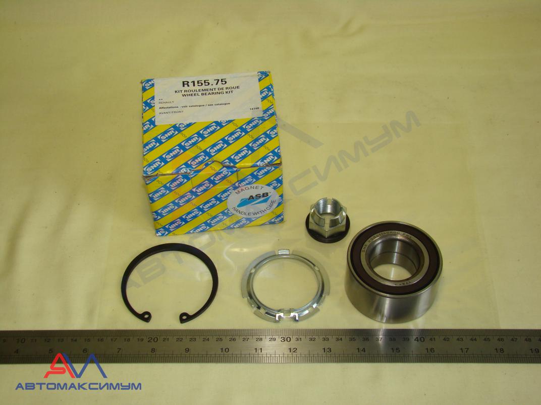 Пшк ступицы ВАЗ 2180 LADA Vesta/ LARGUS /Logan перед. c ABS с 2010г. "SNR" р/к. (подш.стопор. гайка)