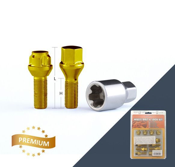 Болт М12*1,5 (52/27, ключ 17, конус 16 шт, секрет 4+1, BLUE) B012707L Anmax