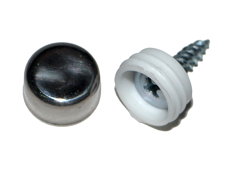 Болт номерной ( саморез ) с заглушкой KNS-01