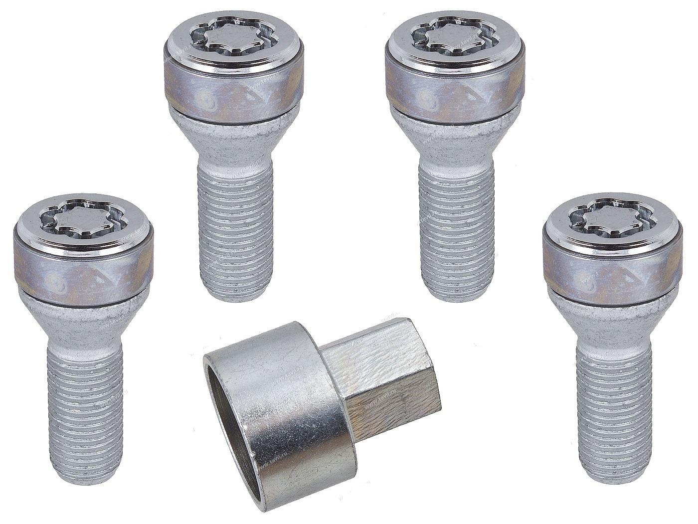 Болт секретный М14*1,5 (48/25,4+2ключ,.CH) JN-613