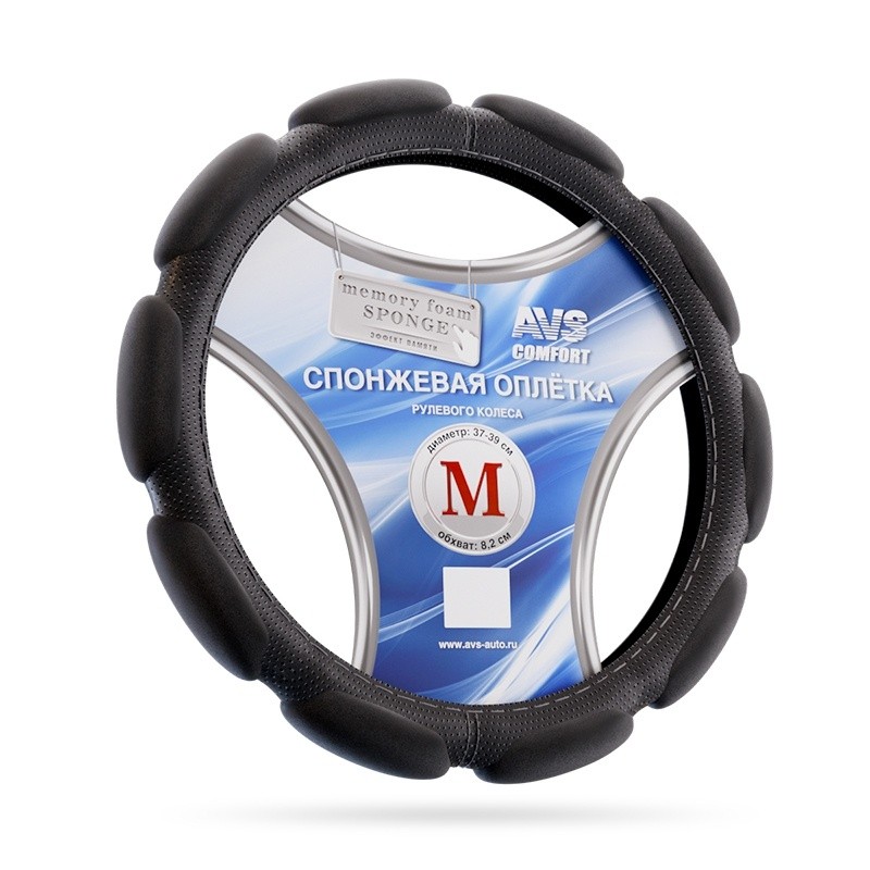 Оплетка AVS SP-426M-B "M" 6 подушечек черн