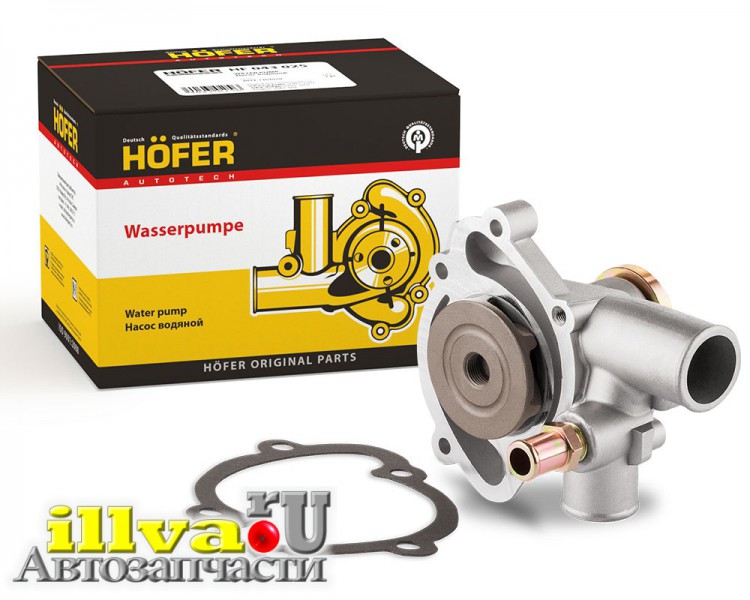 Насос водяной (помпа) ГАЗ 3110/31105 дв. ЗМЗ 4062/УАЗ дв. ЗМЗ 409 с ГУР под эл.вентилятор HF043027