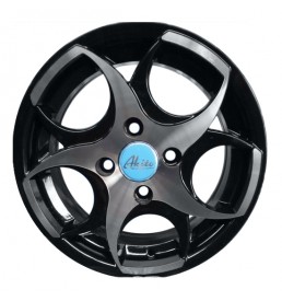 Akito S844  5.5*13  4*98 ET35 58.6 BLACK POLISH