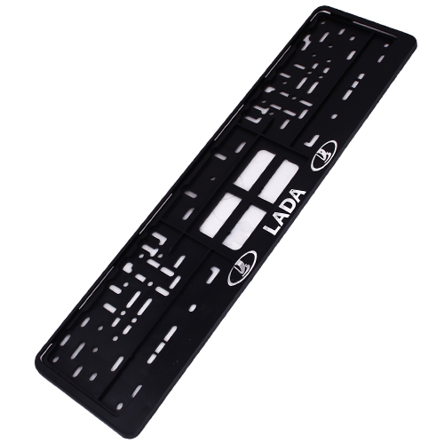 Рамка для номера с защелкой Lada золото