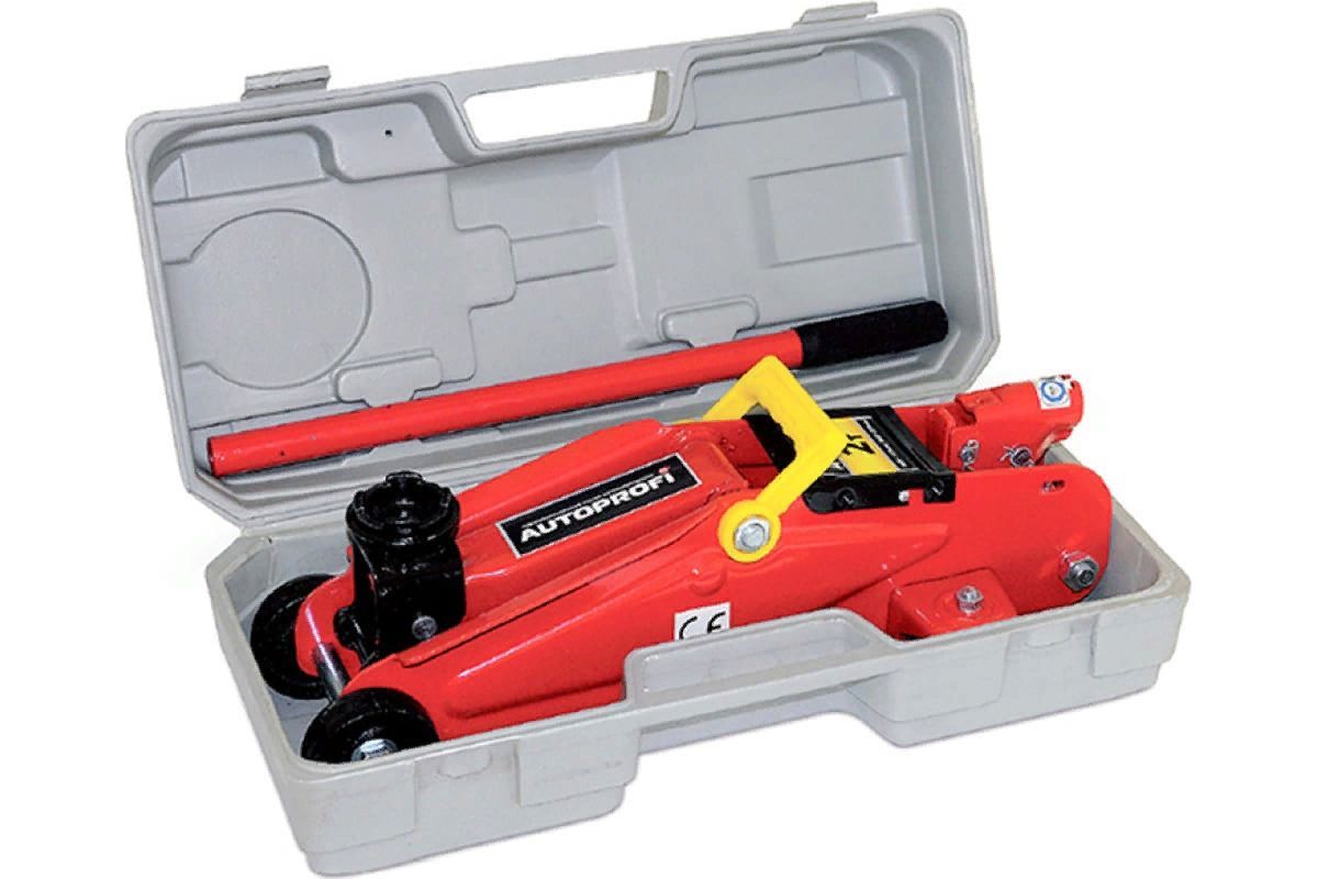 Домкрат подкатной гидравлический AUTOPROFI 2т 385мм в кейсе DP-20HK