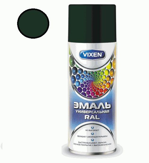 Краска-спрей VIXEN VX-19005 эмаль универс. черная 520мл