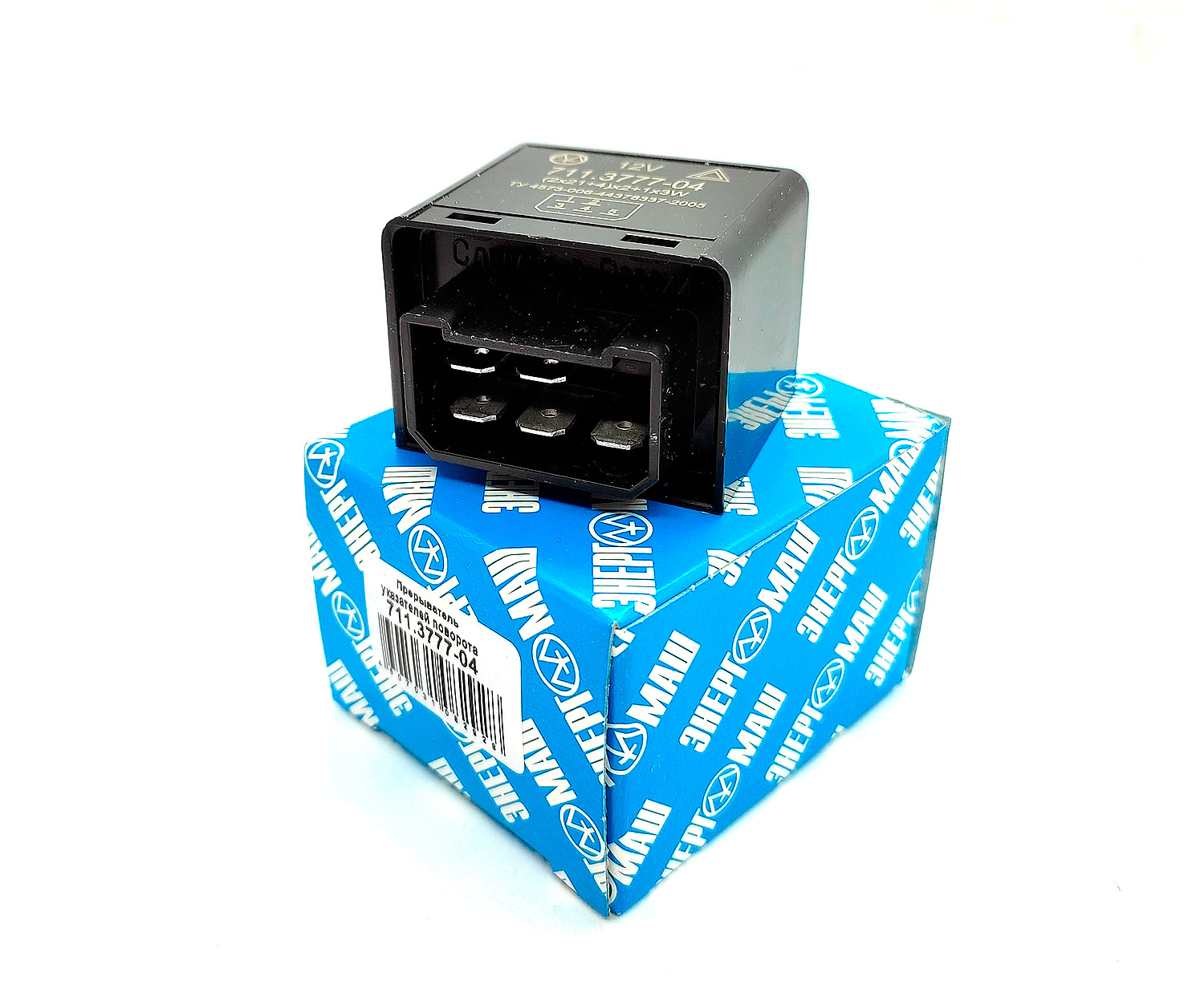 Реле поворота 06 (642.3777) чёрн.(5 конт) 78.3777