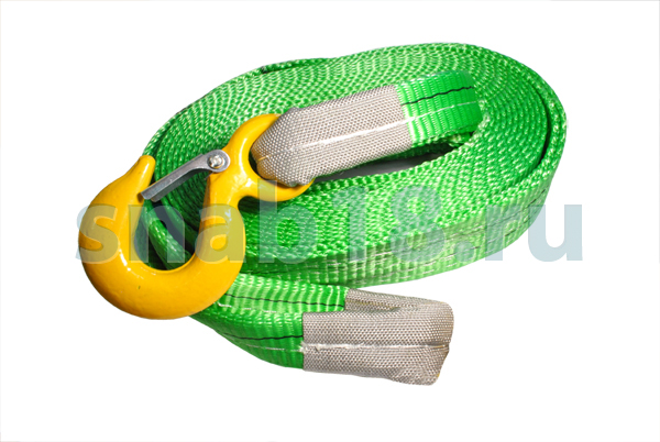 Трос буксировочный СТРОПА 14 т Серая L-5 м ширина 120