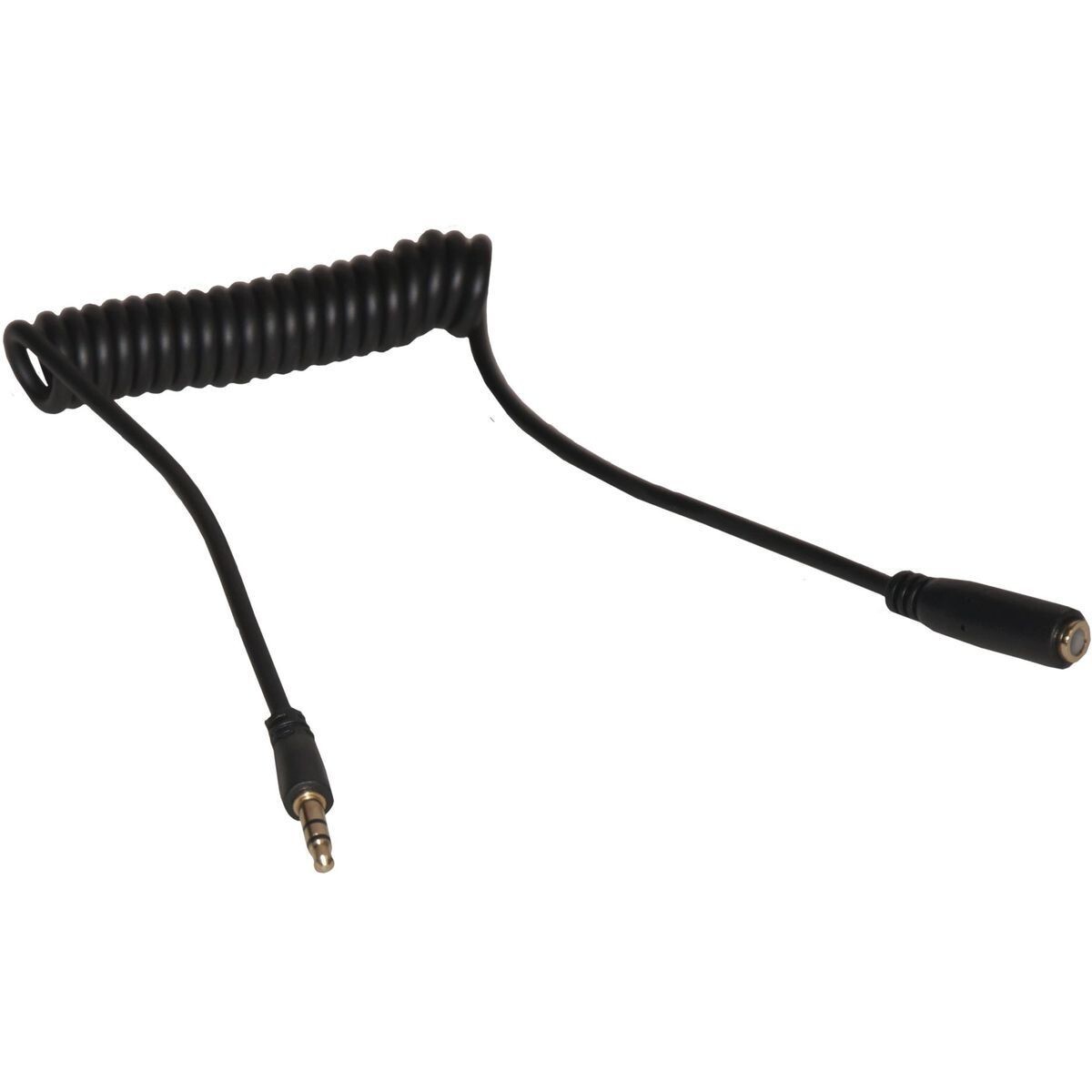 Аудиокабель AUX 3,5мм 130см черный витой Continent AUX-210 BK