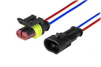 Колодка-разъем 2 контакта в сборе 