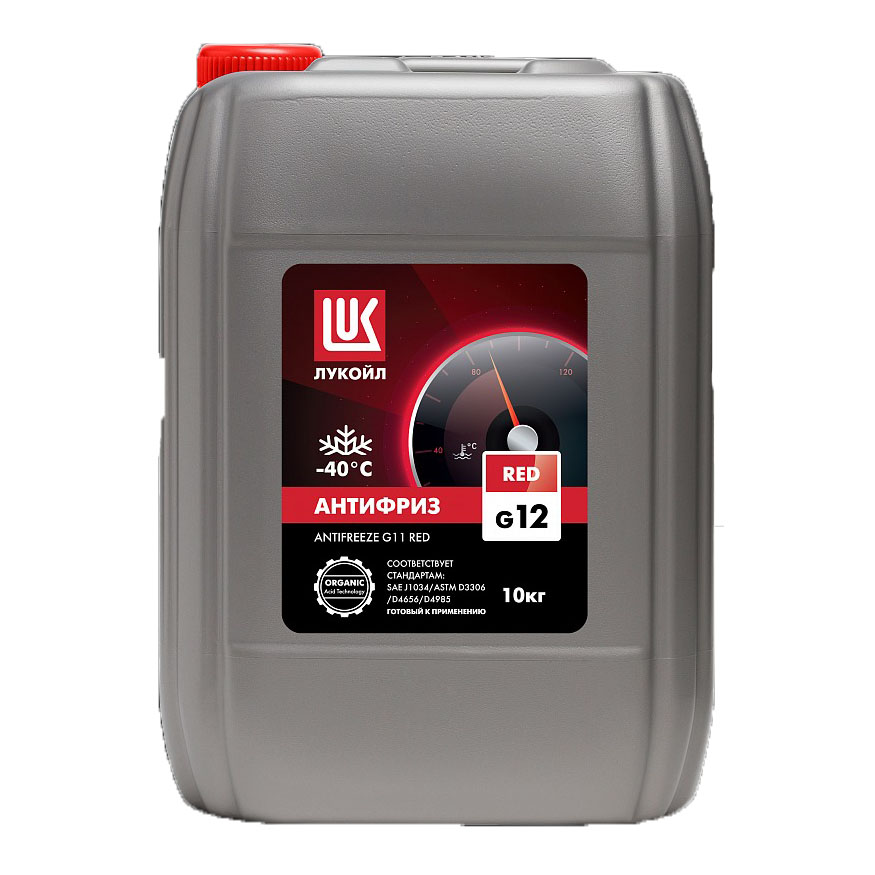 Антифриз Лукойл RED -40 G12 красный  10 кг (г.Пермь)