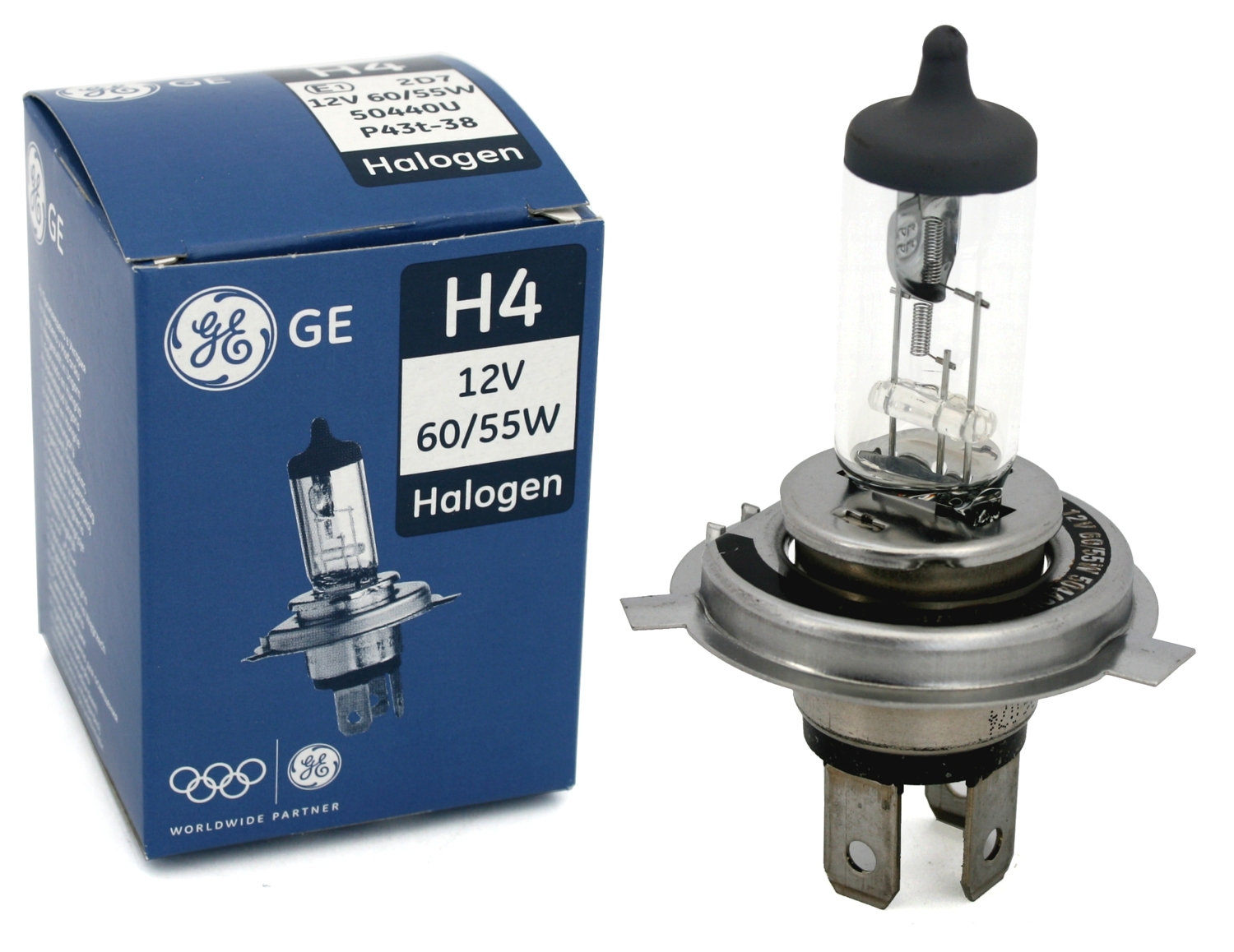 Автолампа MILES H4 12V 60/55W P43t-38 BL-021