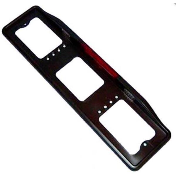 Рамка для номером со стопом черная