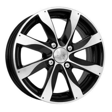 K&K Джемини 5.5*14 4*100 ET49 56.6 алмаз черный