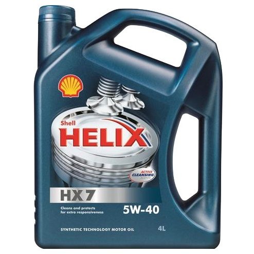 Масло мот. Shell Helix HX7 5W40 SN/CF п/с, 4л
