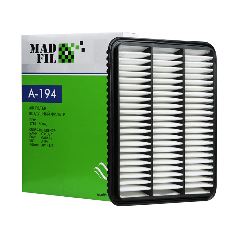 Фильтр воздушный Madfil A-194  17801-50040