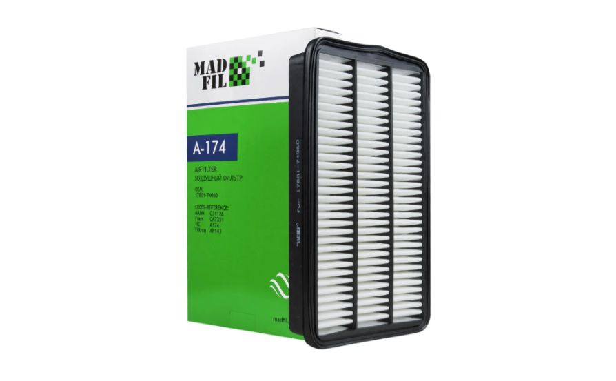 Фильтр воздушный Madfil A-174  17801-74060