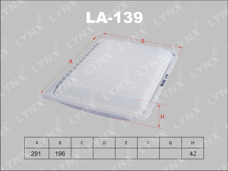 Фильтр воздушный LA139