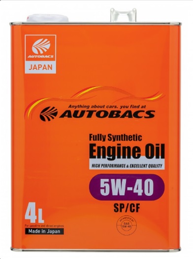 Масло мот. Autobacs Engine Oil Syntetic 5W40 ( SP/CF ) 4л (Япония)