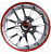 Yuki 405  5.5*13  4*100 ET35 73.1 Gunmetal machine face wiht red ring(2GM4-RR)