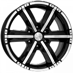 K&K Окинава 7.5*17 6*139.7 ET25 106.1 алмаз черный