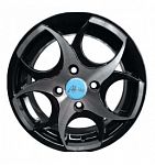 Akito S844  5.5*13  4*98 ET35 58.6 BLACK POLISH