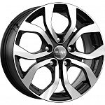 K&K Морейн 6.5*17 5*114.3 ET50 67.1 алмаз черный  