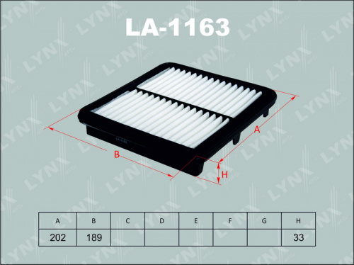 Фильтр воздушный LA1163