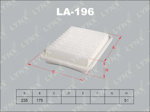 Фильтр воздушный LA196