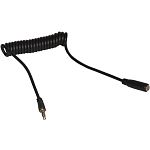 Аудиокабель AUX 3,5мм 130см черный витой Continent AUX-210 BK