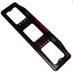 Рамка для номером со стопом черная