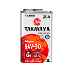 Масло мот. TAKAYAMA Adaptec ILSAC GF-5/SN 5W30 1л синт. железо
