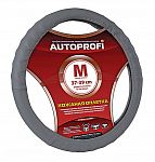 Оплетка AUTOPROFI (рельеф темн. сер.) AP-300 D.GY M