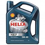 Масло мот. Shell Helix HX7 5W40 SN/CF п/с, 4л