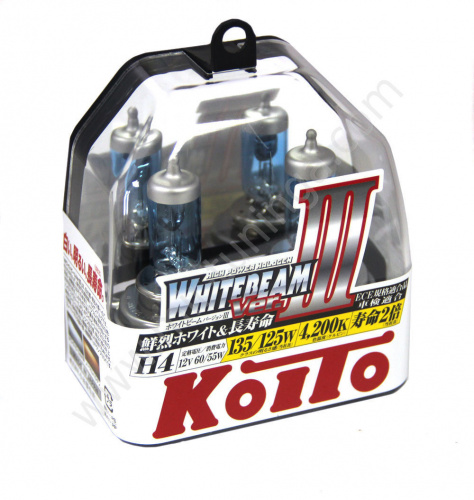 Автолампа KOITO Whitedeam H7 12V 55W(100W) высокотемпер P0755W
