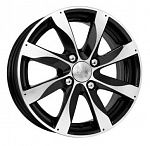 K&K Джемини 5.5*14 4*100 ET49 56.6 алмаз черный